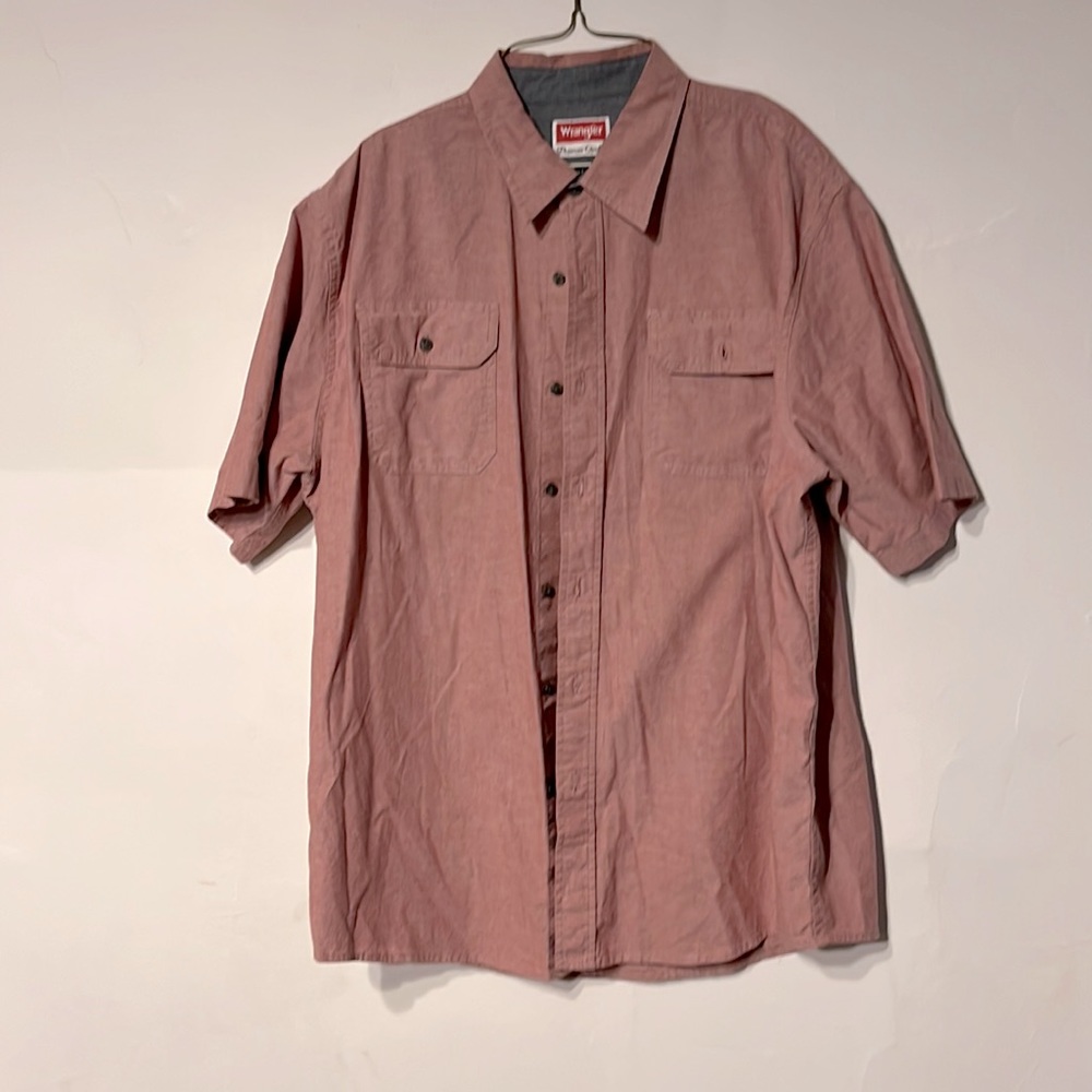 Salmon Wrangler men's large button up
